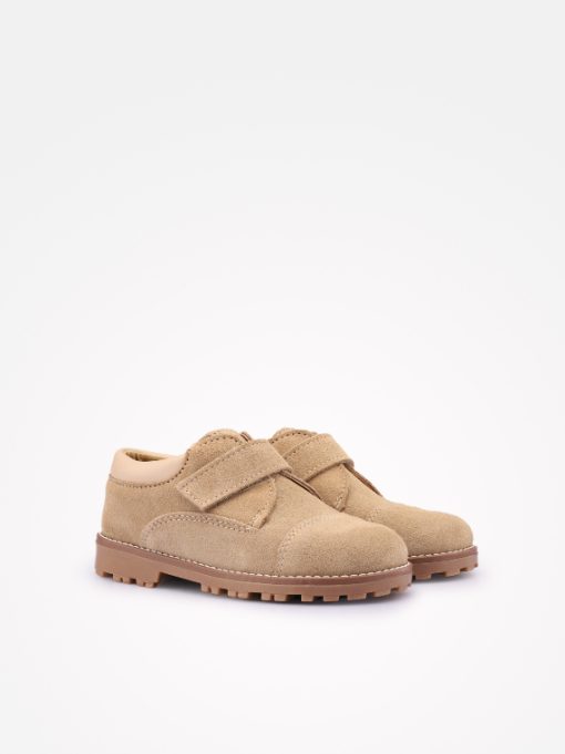 SAPATO RASO ESTILO CARNEIRO EM CROUTE CAMURÇA COM VELCRO - Image 7