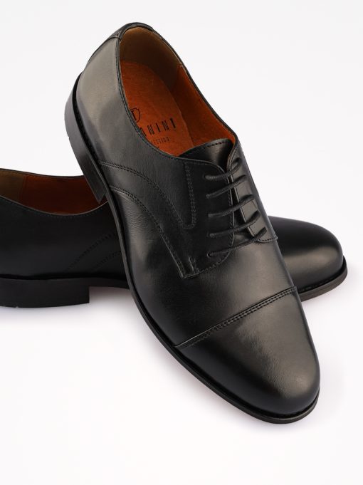 SAPATO DERBY DE ATACADOR EM PELE COM CAP TOE - Image 3