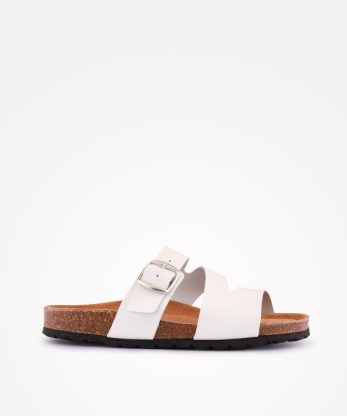 CHINELO INDIGO BAY EM PELE DE FIVELA COM PALMILHA BIO