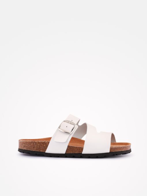 CHINELO INDIGO BAY EM PELE DE FIVELA COM PALMILHA BIO