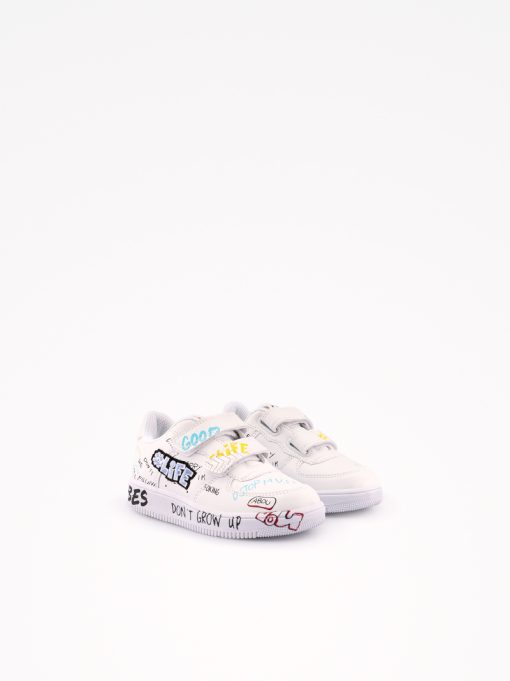 MULTI-PIECE TENNIS SHOES WITH DOUBLE VELCRO AND MULTICOLOR PRINTS - Image 5