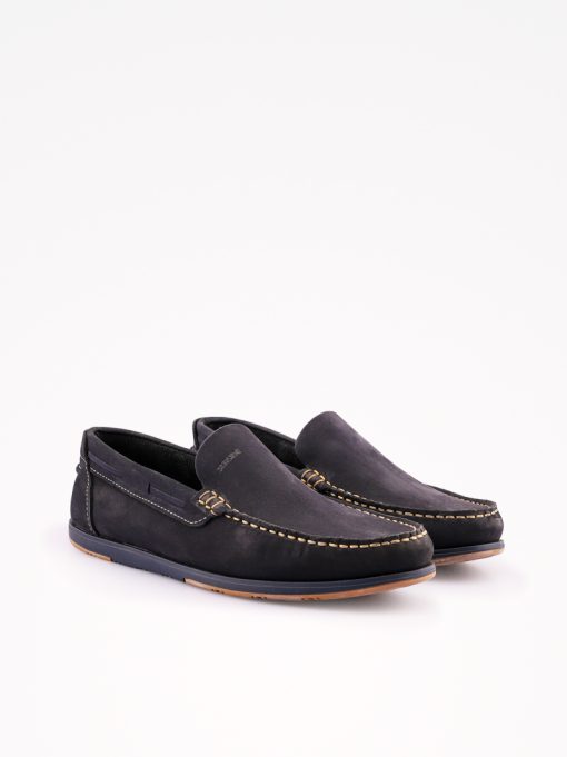 SAPATO MOCASSIM SLIP ON EM PELE NOBUCK COMBINADA - Image 2