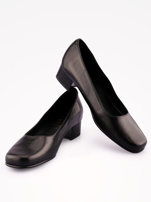 SAPATO TRAJE DE TACÃO EM PELE COM FORMA QUADRADA - Image 3