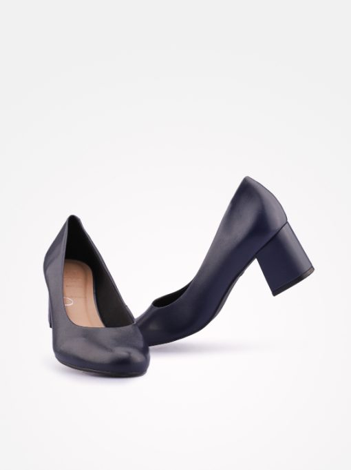 SAPATO PUMP DE TACÃO EM PELE COM SOLA CONFORTO - Image 3