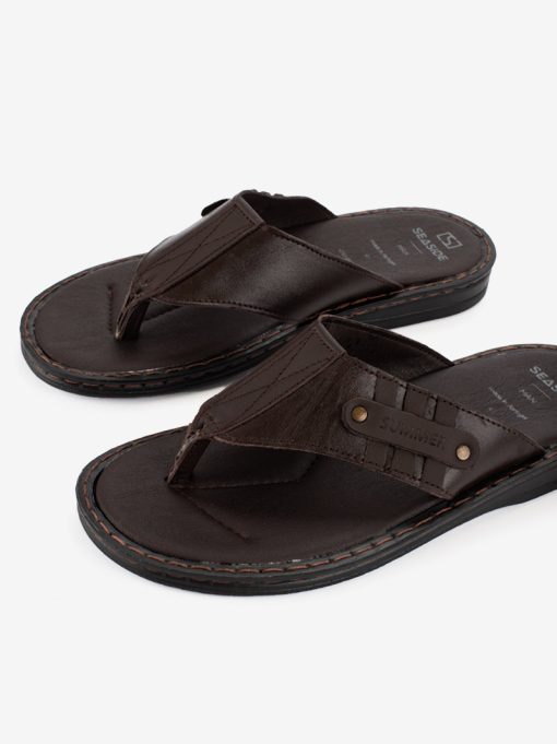 CHINELO DE DEDO EM PELE COM DETALHE - Image 3