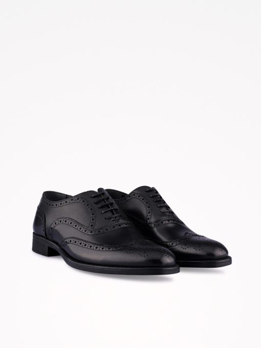 SAPATO OXFORD BROGUE TOSCANINI EM PELE COM PERFURADO - Image 4