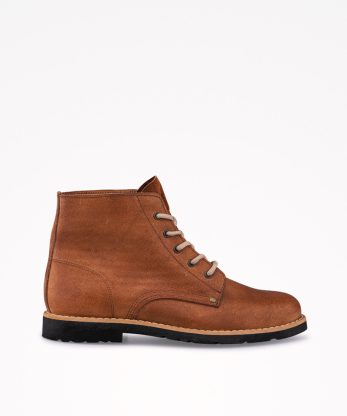BOTA ESTILO ALENTEJANO EM CROUTE CAMURÇA ENCERADO DE ATACADOR COM SOLA DE BORRACHA