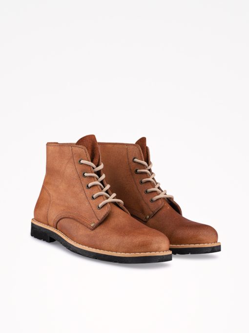 BOTA ESTILO ALENTEJANO EM CROUTE CAMURÇA ENCERADO DE ATACADOR COM SOLA DE BORRACHA - Image 2
