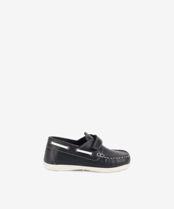 SAPATO VELA EM PELE DE VELCRO