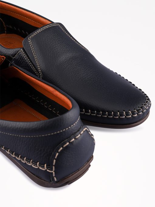 SAPATO SLIP-ON SOFT WALK EM PELE COM SOLA DE BORRACHA SUPER FLEXÍVEL - Image 3