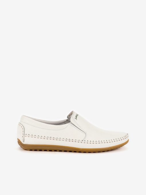 SAPATO SLIP-ON SOFT WALK EM PELE COM SOLA DE BORRACHA SUPER FLEXÍVEL - Image 4