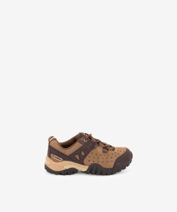 SAPATO HILL CASUAL EM CROUTE CAMURÇA COMBINADO DE ATACADOR COM SOLA TREK
