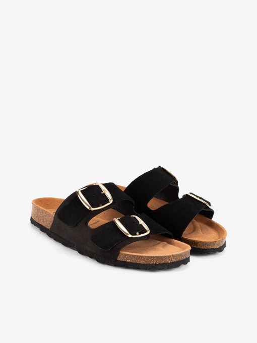 CHINELO INDIGO BAY EM CROUTE CAMURÇA COM DUPLA FIVELA METÁLICA E PALMILHA BIO - Image 7