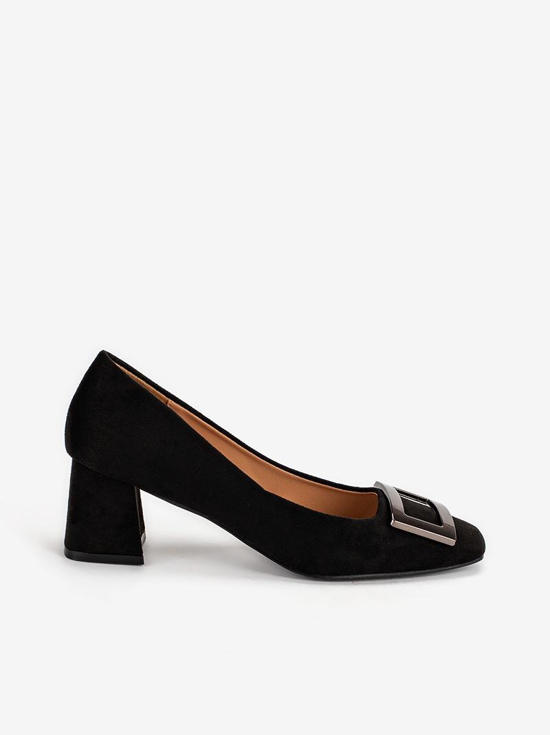Square cheap heel pumps