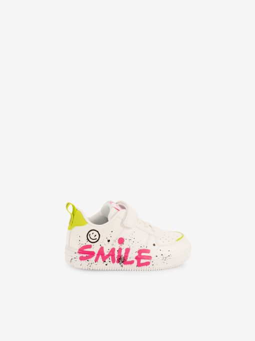 PRINTED TENNIS SHOES COMBINED WITH VELCRO AND ELASTIC LACE