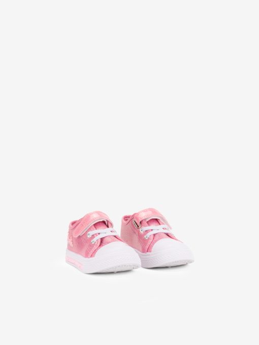 TÉNIS BARBIE LOW CUT EM CANVAS ESTAMPADO DE VELCRO E ATACADOR ELÁSTICO COM CUPSOLE - Image 2