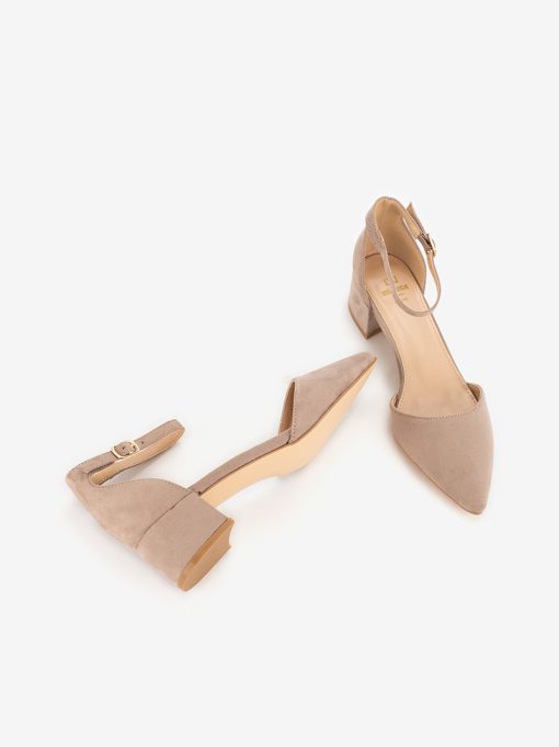 SAPATO ESTILO PUMP DE TACÃO COM ABERTURA LATERAL E FIVELA - Image 13