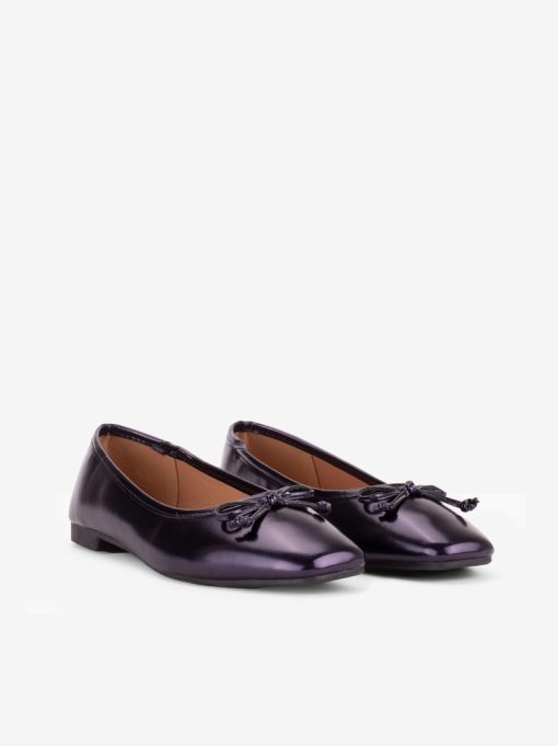 METALLIC BOW SHOE WITH CUSHIONED INSOLE - Image 2