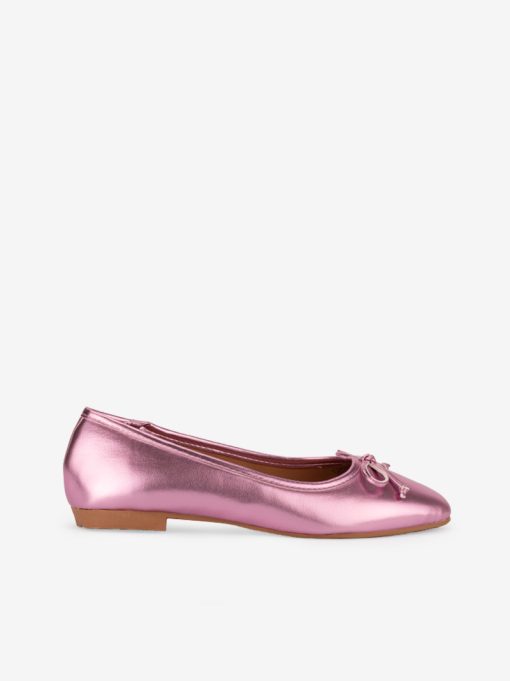 METALLIC BOW SHOE WITH CUSHIONED INSOLE - Image 3