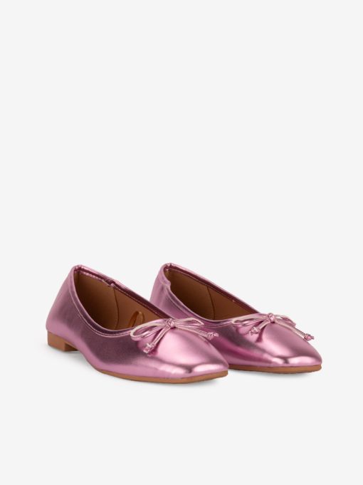 METALLIC BOW SHOE WITH CUSHIONED INSOLE - Image 4