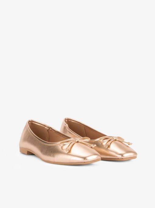 METALLIC BOW SHOE WITH CUSHIONED INSOLE - Image 8