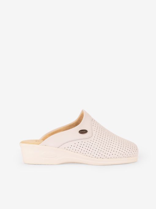 CHINELO FECHADO EM PELE ESTAMPADA