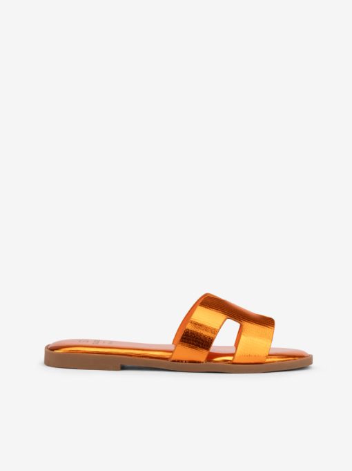 SANDÁLIA MULE RASA COM PEÇA CRUZADA - Image 3