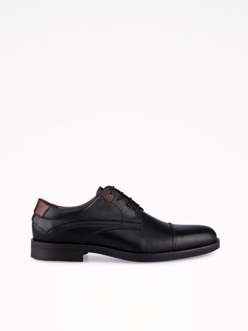 SAPATO DERBY DE ATACADOR EM PELE COM CAP TOE - Image 3