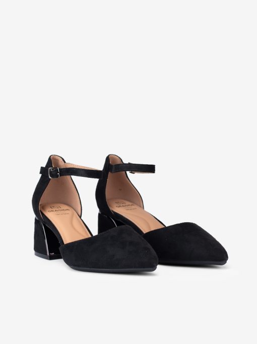 SAPATO PUMP ABERTO LATERAL DE TACÃO COM FORMA PONTIAGUDA E FIVELA NO TORNOZELO - Image 6