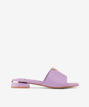 SANDÁLIA MULE DE TACÃO COM APLICAÇÃO