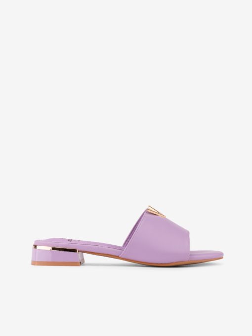 SANDÁLIA MULE DE TACÃO COM APLICAÇÃO