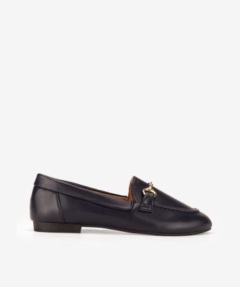 SAPATO LOAFER RASO COM APLICAÇÃO METÁLICA