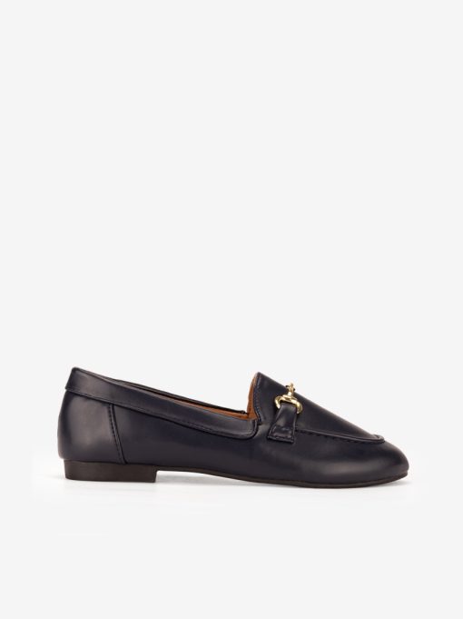 SAPATO LOAFER RASO COM APLICAÇÃO METÁLICA