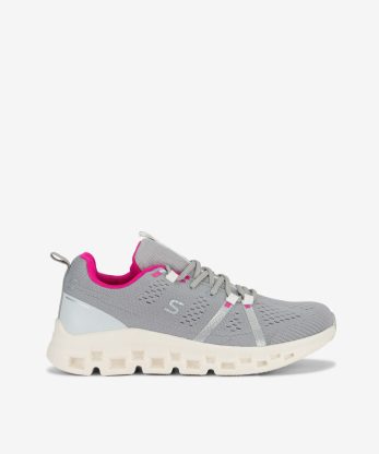 SAPATILHA DE ATACADOR EM MESH TÊXTIL COM SOLA ESTILO RUNNING