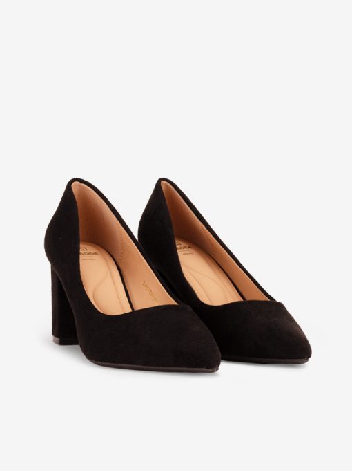 SAPATO PUMP DE TACÃO COM DETALHE METÁLICO EM FORMA PONTIAGUDA - Image 2