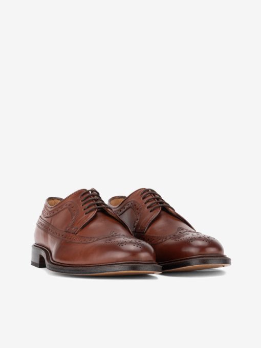 SAPATO WINGTIP BROGUE TOSCANINI ESTILO CLÁSSICO DE ATACADOR COM SOLA DE COURO - Image 2