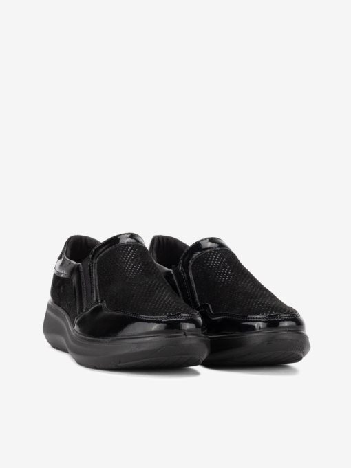 SAPATO CONFORTO SLIP-ON COMBINADO COM ELÁSTICOS PONTOS ESTAMPADOS - Image 2