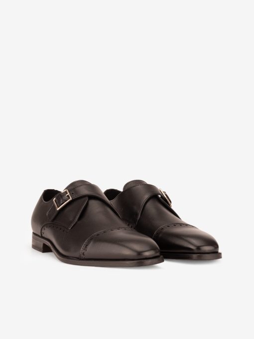 SAPATO EM PELE COM FIVELA E CAP TOE - Image 2