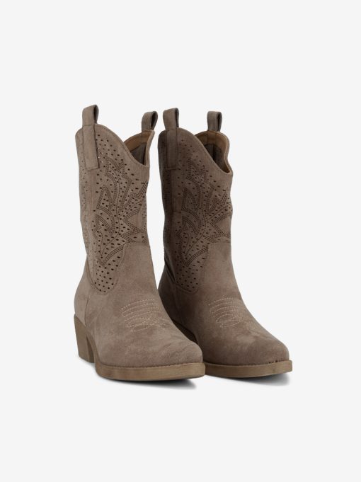 BOTA DE TACÃO ESTILO TEXANA COM CANO PERFURADO A LASER - Image 2