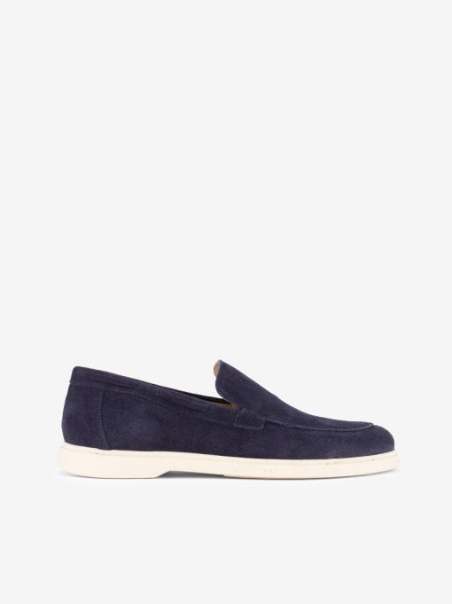 SAPATO LOAFER LISO EM CROUTE CAMURÇA