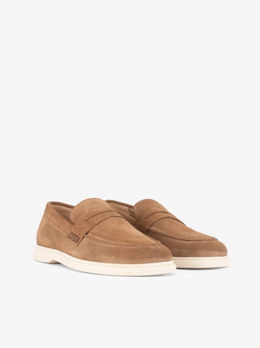 SAPATO LOAFER DE TRAVESSÃO EM CROUTE CAMURÇA - Image 2