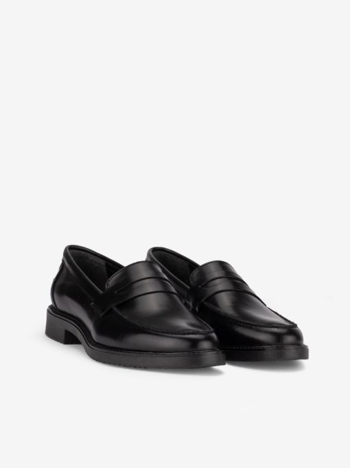 SAPATO LOAFER EM PELE POLIDA COM SOLA RASA - Image 3