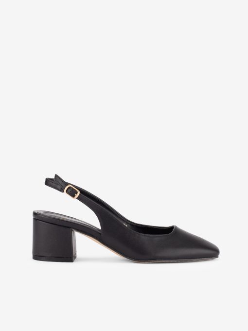 SAPATO SLING BACK DE TACÃO COM FORMA QUADRADA - Image 3