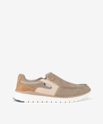SAPATO SLIP ON ESTILO MOCASSIN DESPORTIVO EM CANVAS
