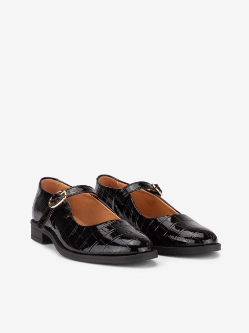 SAPATO MARY JANE EM VERNIZ ESTAMPADO CROCO COM FIVELA - Image 6