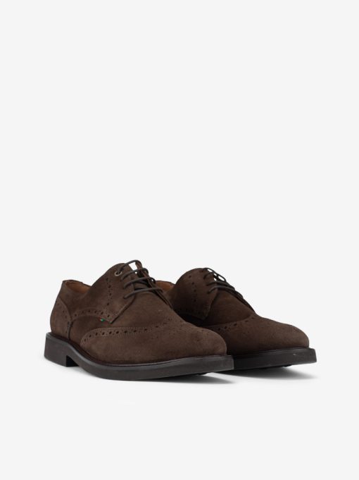 SAPATO DERBY EM CROUTE CAMURÇA DE ATACADOR COM WINGTIP BROGUE - Image 2