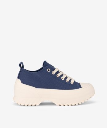 TÉNIS EM CANVAS DE ATACADOR COM CHUNKY CUPSOLE DE RASTO - AZUL MARINHO, 38