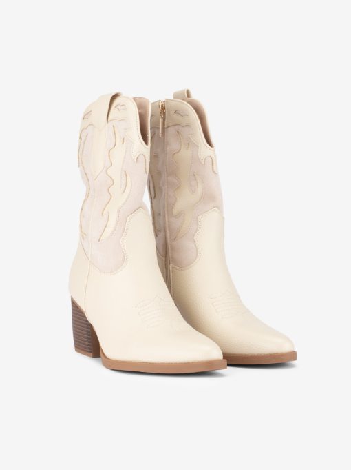 BOTA DE TACÃO ESTILO TEXANA COMBINADA COM DETALHES WESTERN - Image 2