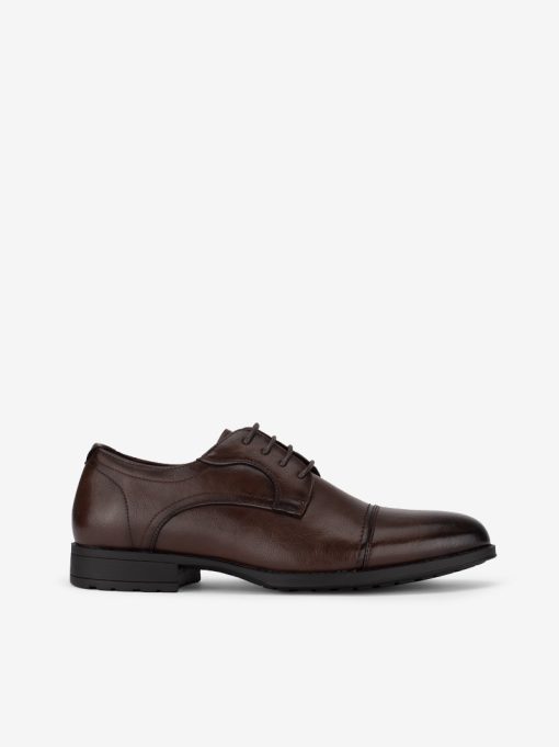 DERBY LACE SHOE WITH CAP TOE