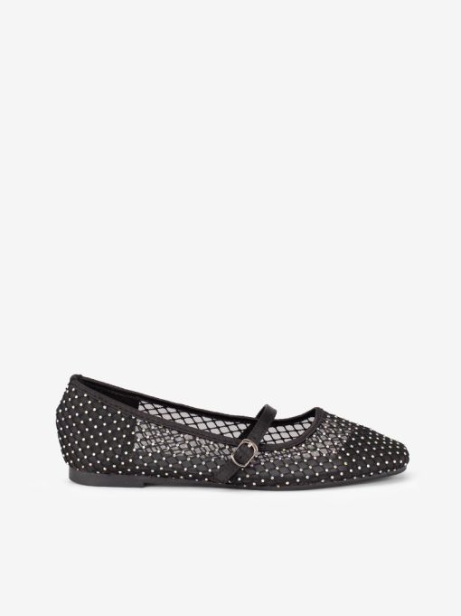 SABRINA MARY JANE IN MESH WITH SQUARE-SHAPED CRYSTALS - Image 3